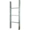 Ekena Millwork 19"W x 48"H x 3 1/2"D Vintage Farmhouse 3 Rung Ladder, Barnwood Decor Collection, Driftwood Blue DECR019X048X04LDRBU - alternate 5